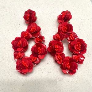 J. CREW floral earrings